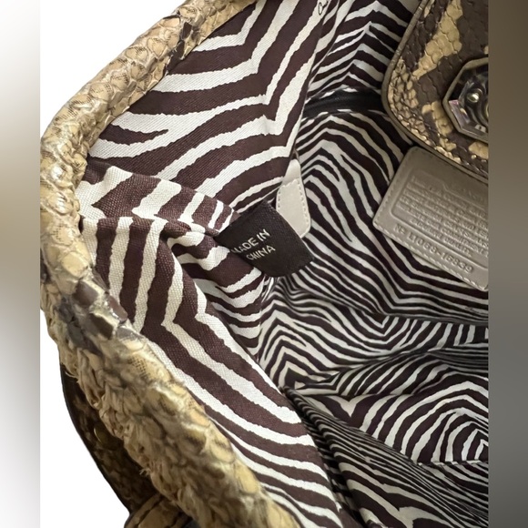 Coach Natalie Weekender Straw Shoulder Bag Tote - Picture 16 of 16